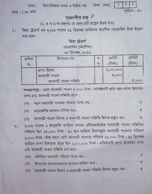 Final Suggestions for HSC Accounting 2nd paper