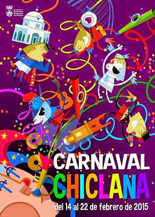 Cartel Carnaval de Chiclana - Del 14 al 22 de Febrero