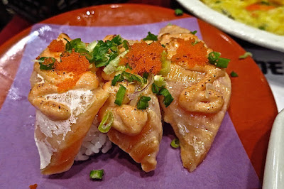 Men-ichi, mentai salmon belly sushi