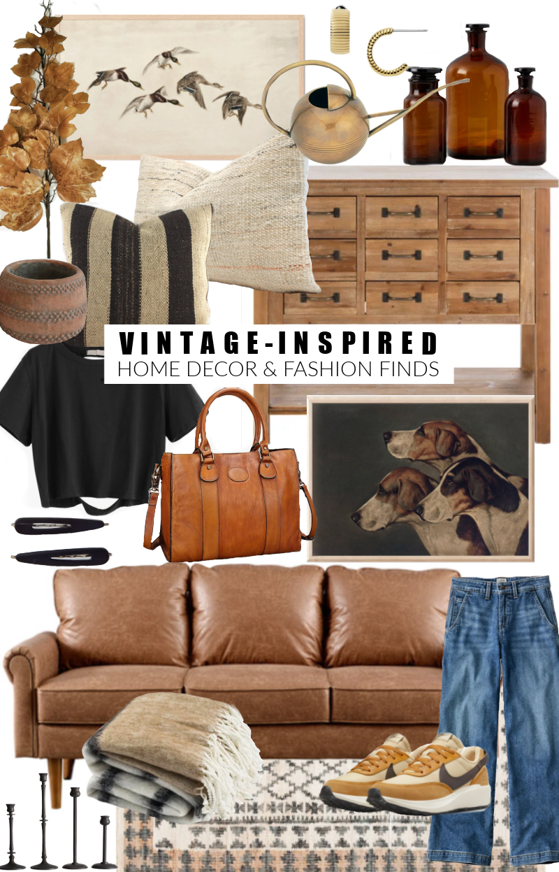 Vintage inspired home decor and fashion finds