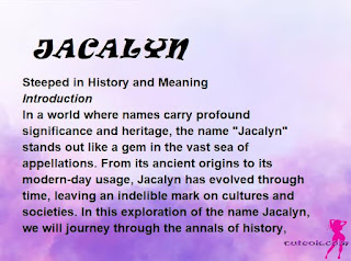 meaning of the name "JACALYN"