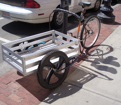 DIY homemade bike bicycle cargo utility