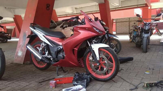 Honda Sonic 150R Modif Full Fairing