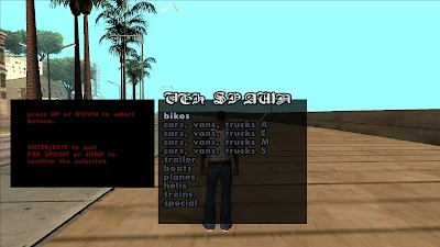 GTA San Andreas Top 10 Cheat Menu Pack