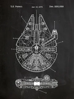 Starwars - blueprint Faucon Millenium