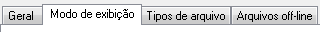 Modo de Exibição