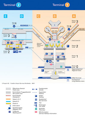 Official Frankfurt airport map