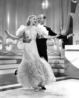 Ginger Rogers and Fred Astaire dancing the Waltz in Swing Time