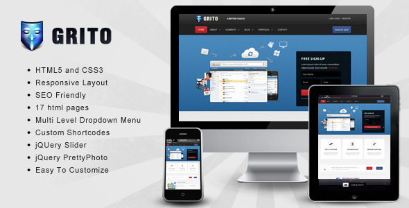 Grito - Corporate Business HTML Template - Corporate Site Templates