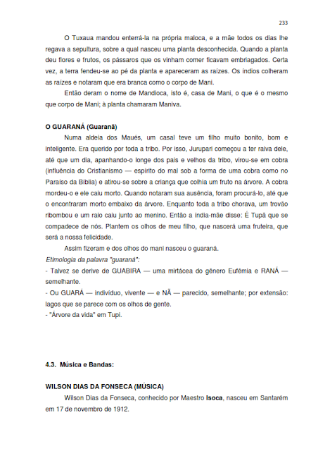 INVENTÁRIO DA OFERTA E INFRAESTRUTURA TURÍSTICA DE SANTARÉM – Pará – Amazônia – Brasil / ANO BASE 2013  - III. ATRATIVOS TURÍSTICOS