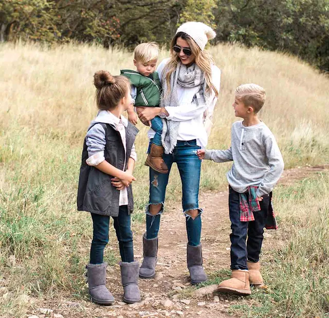 Christine Andrew and her family