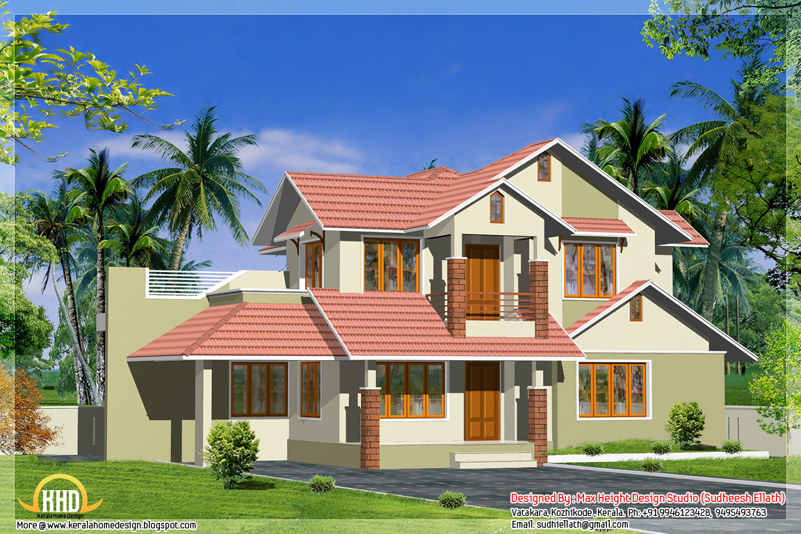 3 Different Indian house elevations Kerala home design 