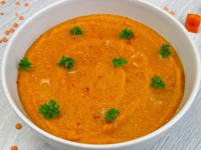 carrot soup with parsley, vegan, Instant Pot