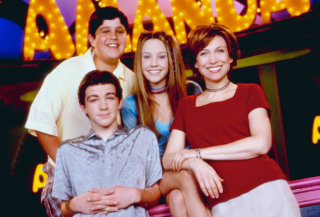 Drake Bell, Josh Peck, Amanda Bynes & Nancy Sullivan on 'The Amanda Show'