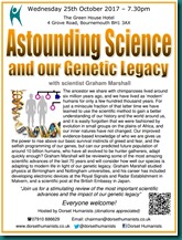 Astounding Science and Our Genetic Legacy 25 October 2017