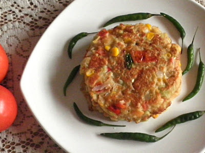 Savory Bread Pancake Recipe @ treatntrick.blogspot.com