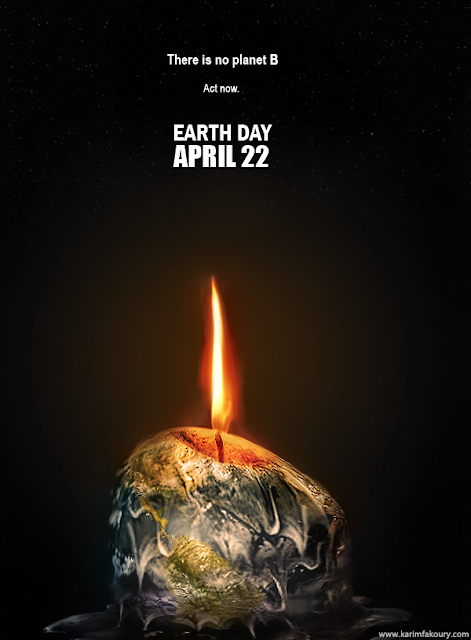 15 Contoh Gambar Desain Poster Lingkungan "Global Warming 