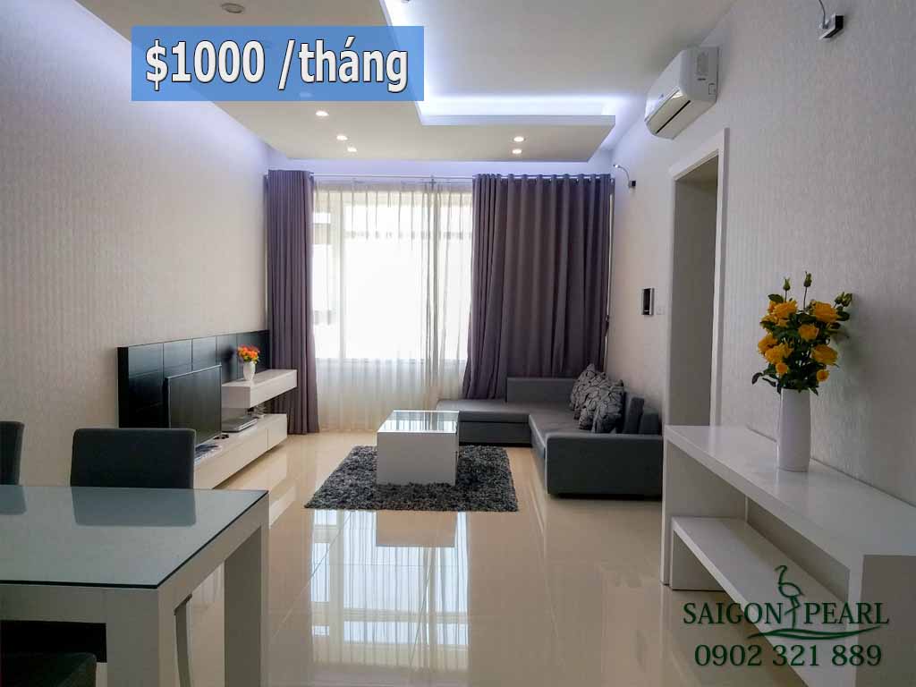 chung cư Sài Gòn Pearl giá tốt 1000$ 2 phòng ngủ - hình 1