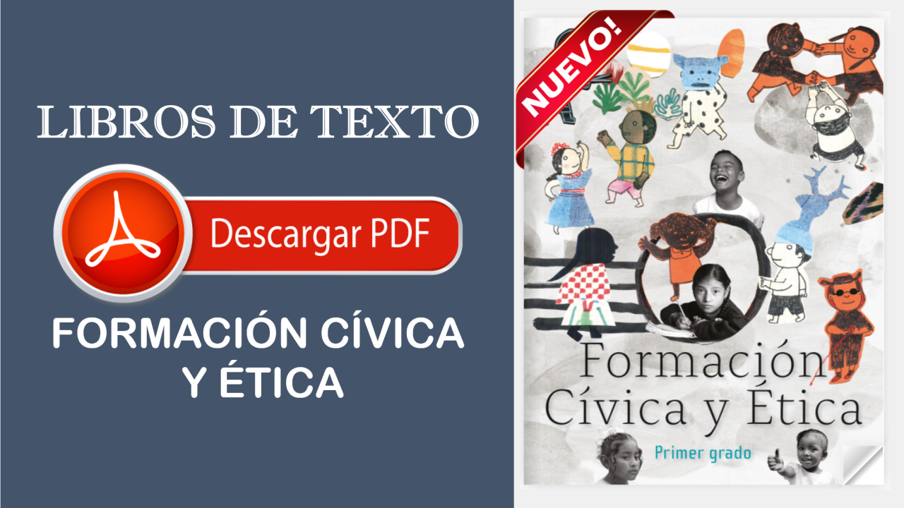 Descarga los nuevos libros de Formación Cívica y Ética para Primaria