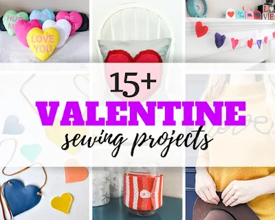 Find some fun a fast Valentine sewing projects with this fun round-up of Valentine patterns.