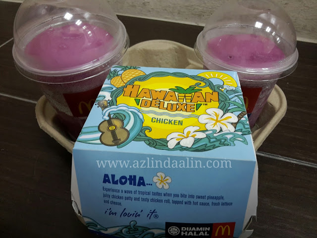  Burger Mc Donald's Hawaiian Deluxe Chicken Aloha Kene Selera Mummy