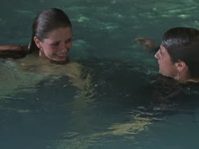 ryan and marissa hang out in pool the o.c. 