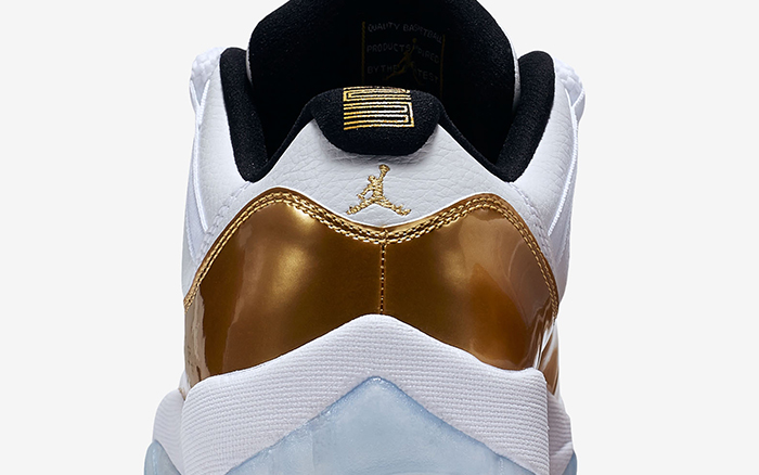 Air Jordan 11 Low White Gold Coin 528895-103 Closing Ceremony