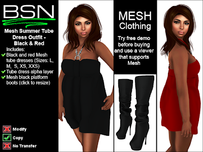 BSN Mesh Summer Tube Dress Outfit
