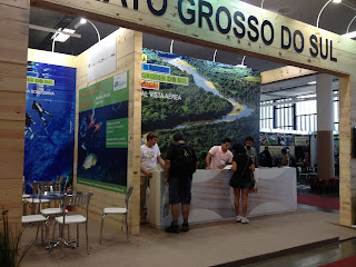 Estande do Mato Grosso do Sul na Adventure Sports Fair em São Paulo