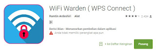 Bobol Wifi Dengan Cara Menggunakan Wifi Warden (No Root)