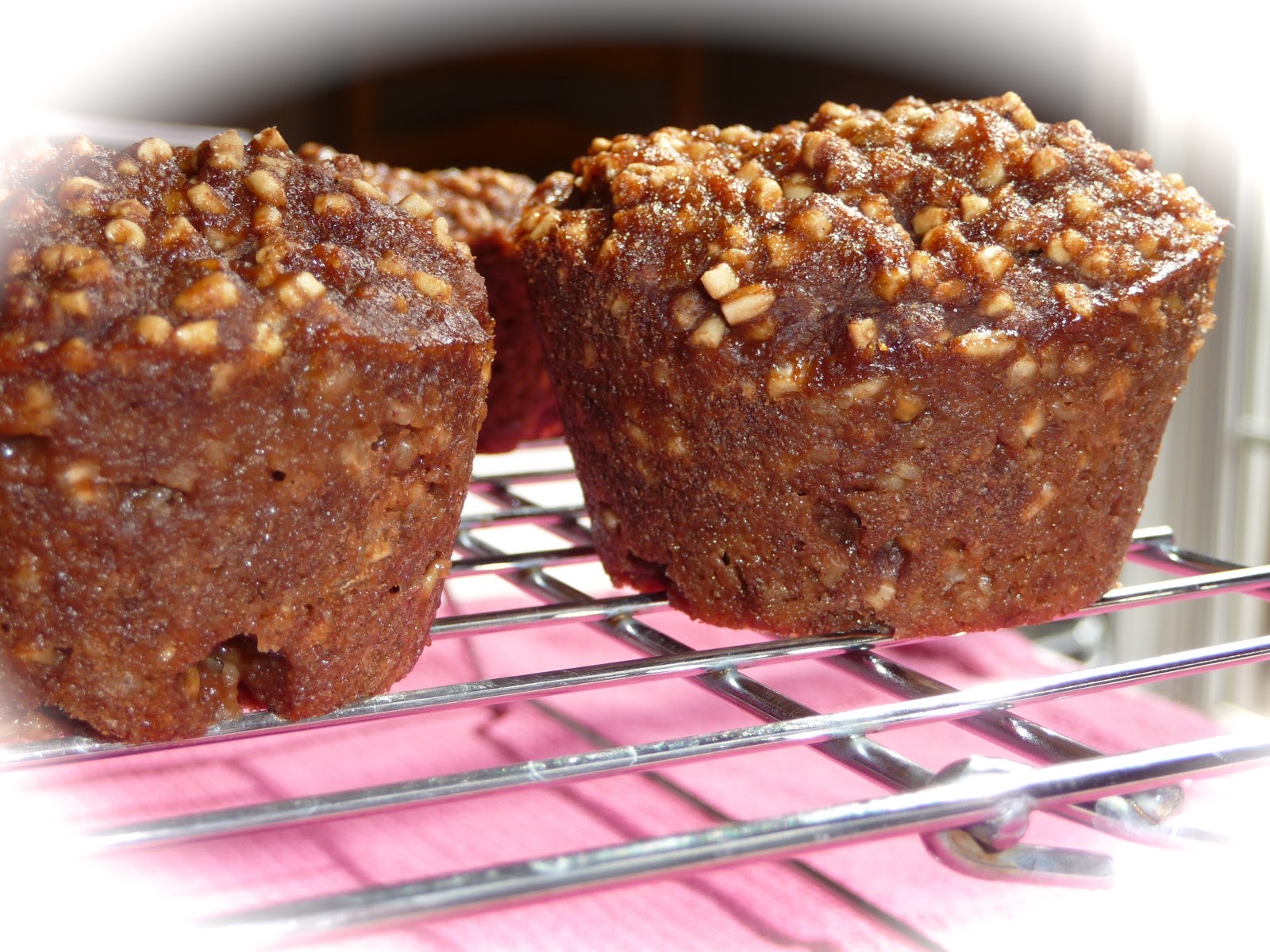 Pink-Vegan: Daniel Fast Chocolate Steel Cut Oat Muffins