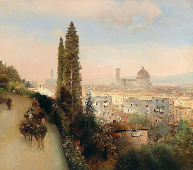 Oswald Achenbach View of Florence