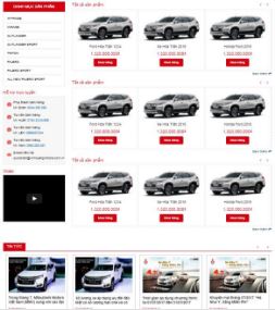 Mẫu blogspot ô tô đẹp responsive mobile