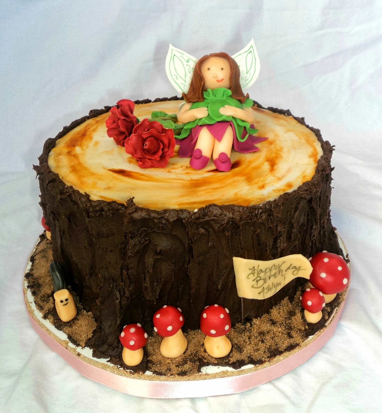 Delectable Cakes  Woodland Fairy Birthday  Cake 