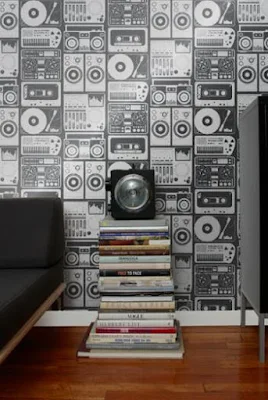 decoração papel de parede para sala