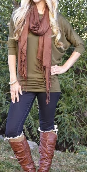 Casual Fall Outfit With Scarf