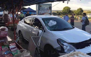 Carro desgovernado atropela 7 pessoas em Brasília - Foto: Mara Puljiz/TV Globo