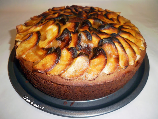 tarta entera Receta de tarta de manzana sin gluten ni azucar añadido