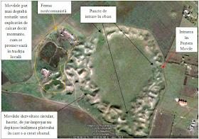 Vedere aeriana (Google Earth). Pestera Movile. Rezervatia Obanul Mare