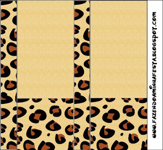 Etiquetas para Imprimir Gratis de Piel de Leopardo.