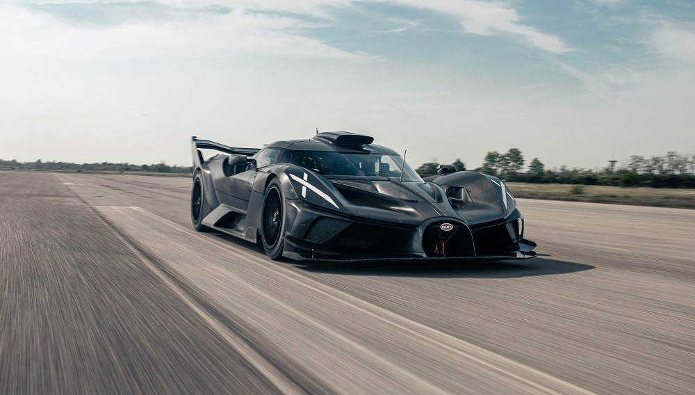 Bugatti Bolide undertakes extreme track testing to perfect high-performance aerodynamics