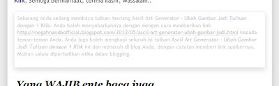 Cara Membuat Footer Keren di Setiap Post Blogspot