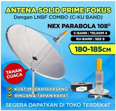 Antenna Parabola Solid Prime Fokus Nex Parabola 75cm