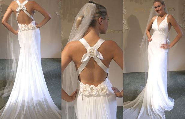 backless wedding dresses with beading
