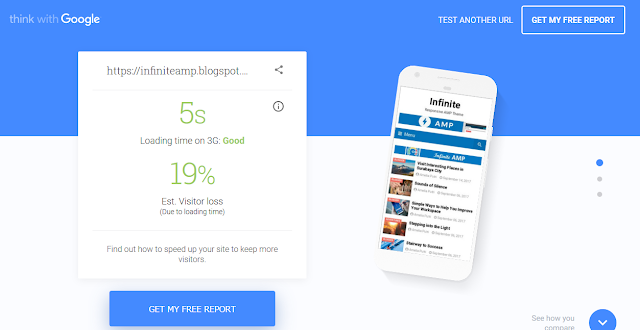 Infinite AMP Blogger Template perfomance