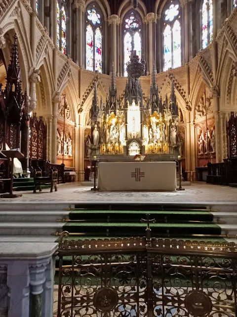 Interior of the St. Colman's Cathedral in Cobh, Ireland