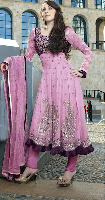 Anarkali Churidar Suits Women Fashion Styles Of Jewellary Shoes Dresses Makeup Hairstyles Mehndi 2015