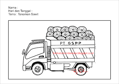 Karikaturku Indonesia: Flash Card Mobil Pengangkut Buah Sawit