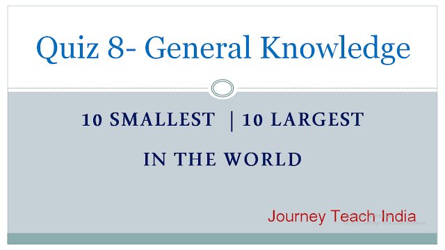 Quiz 8 - General Knowledge