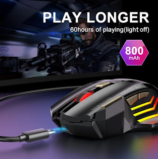 Computer Mouse Gamer Ergonomic Mause Silent USB RGB Mice For PC
